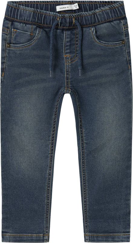 Jogger-Fit Jeans - Blauw - Katoen - Regular Fit - Verstelbare Taille