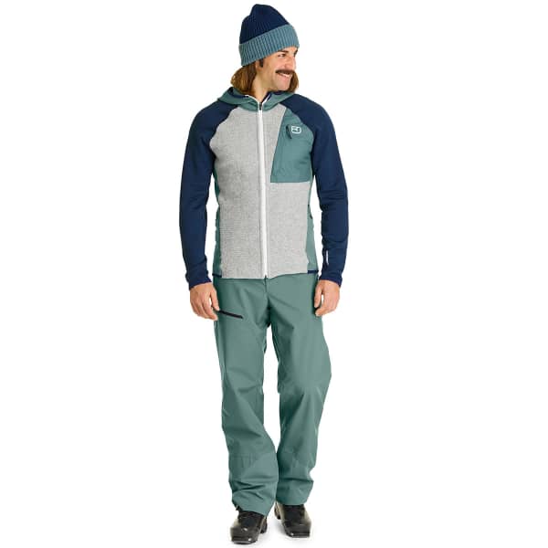 Veste polaire randonnée ORTOVOX FLEECE GP CLASSIC KNIT HOODY M ARCTIC GREY