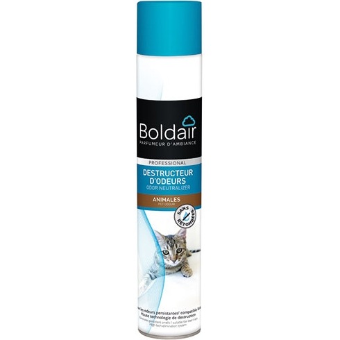 Désodorisant Destructeur d'odeurs animales Boldair - Aérosol 500 ml