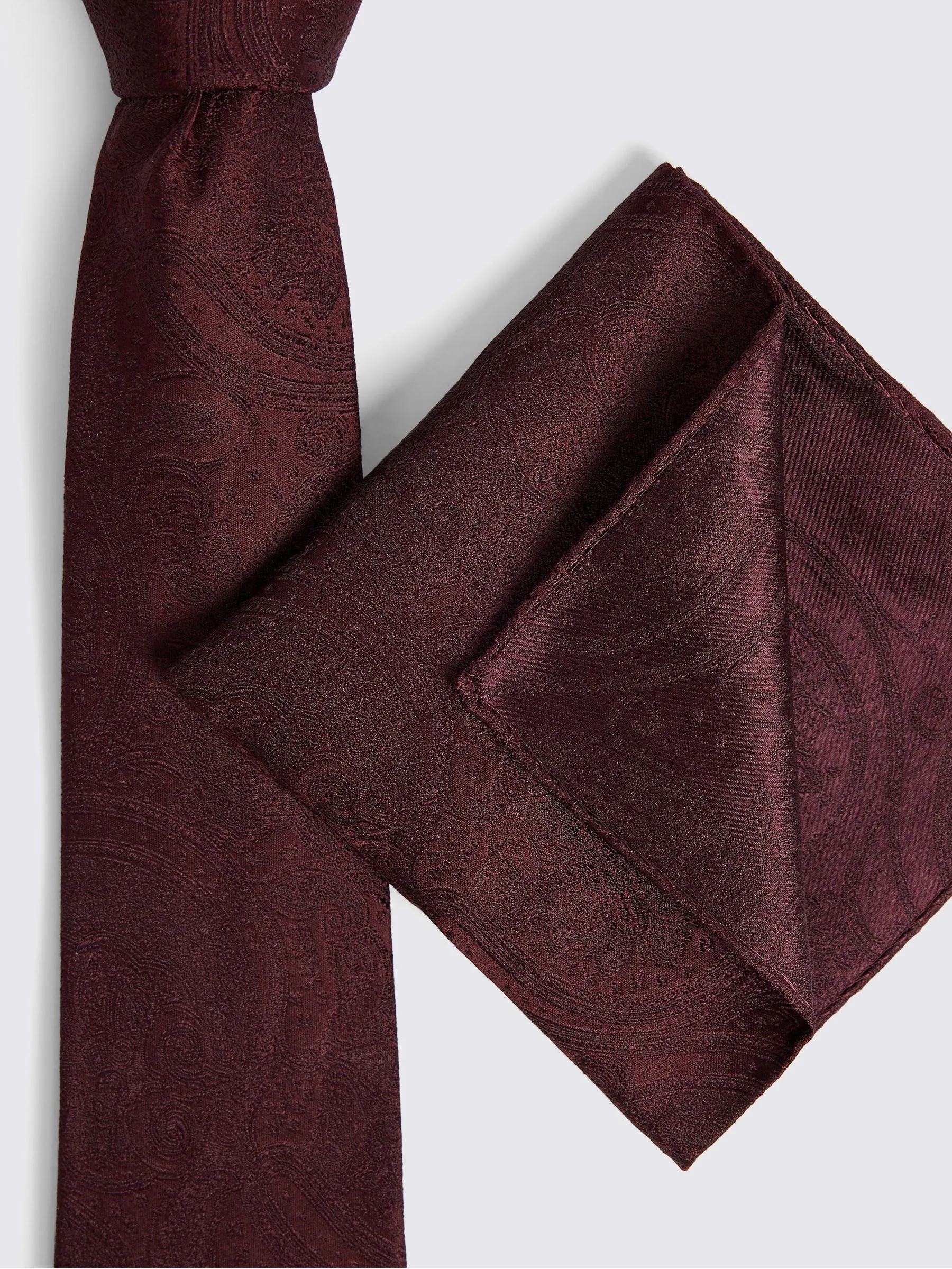Rood - MOSS Wedding Paisley Tie