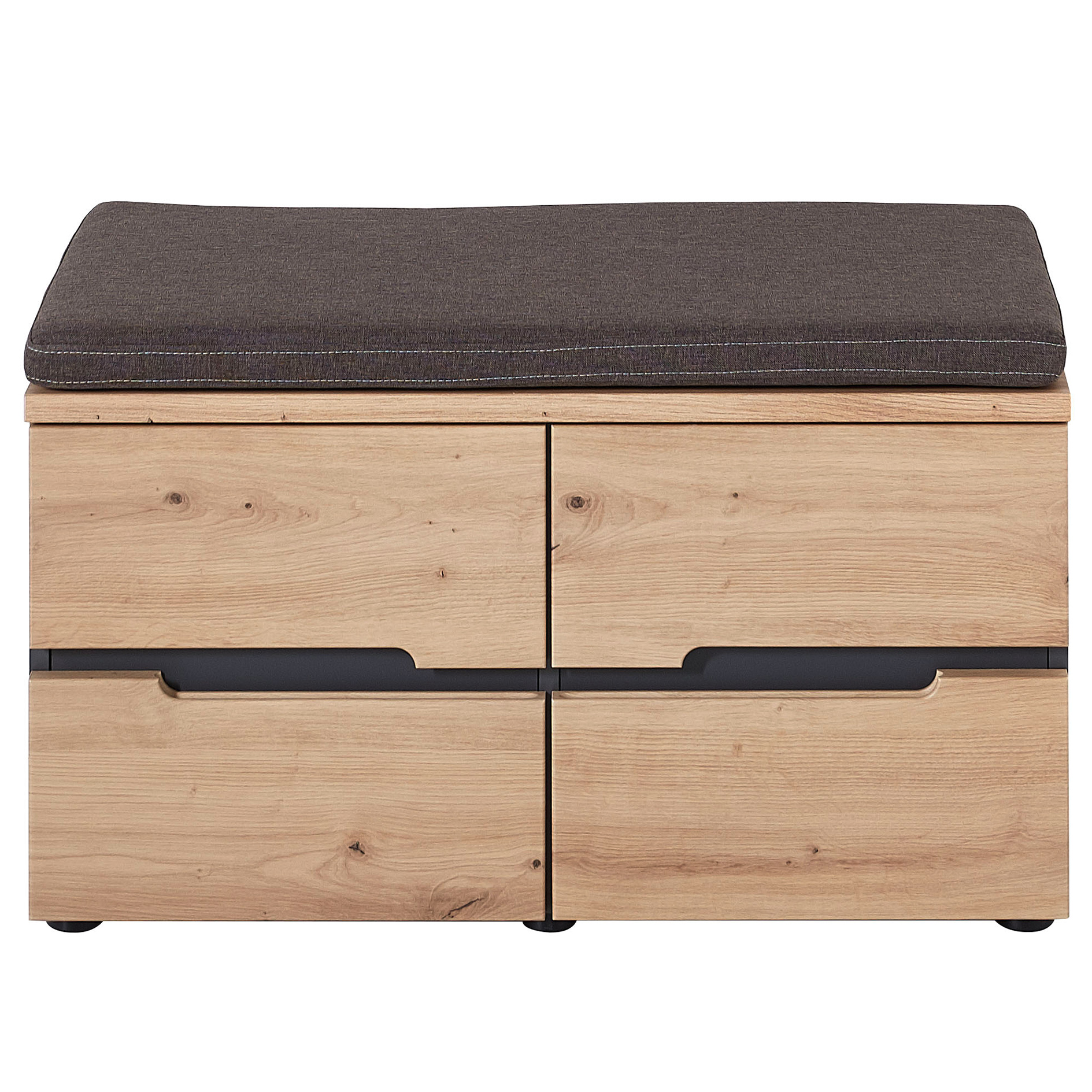 Bank - Artisan Eiche - graphit - mit SItzkissen