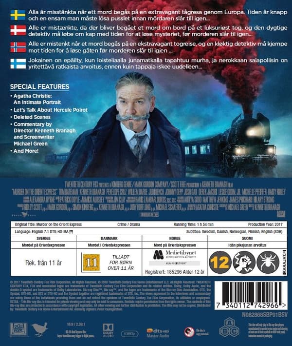 Mord på Orientekspressen (Blu-ray)
