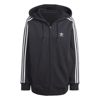 Sweatshirt zippé à capuche femme 3S Fz Os ADIDAS