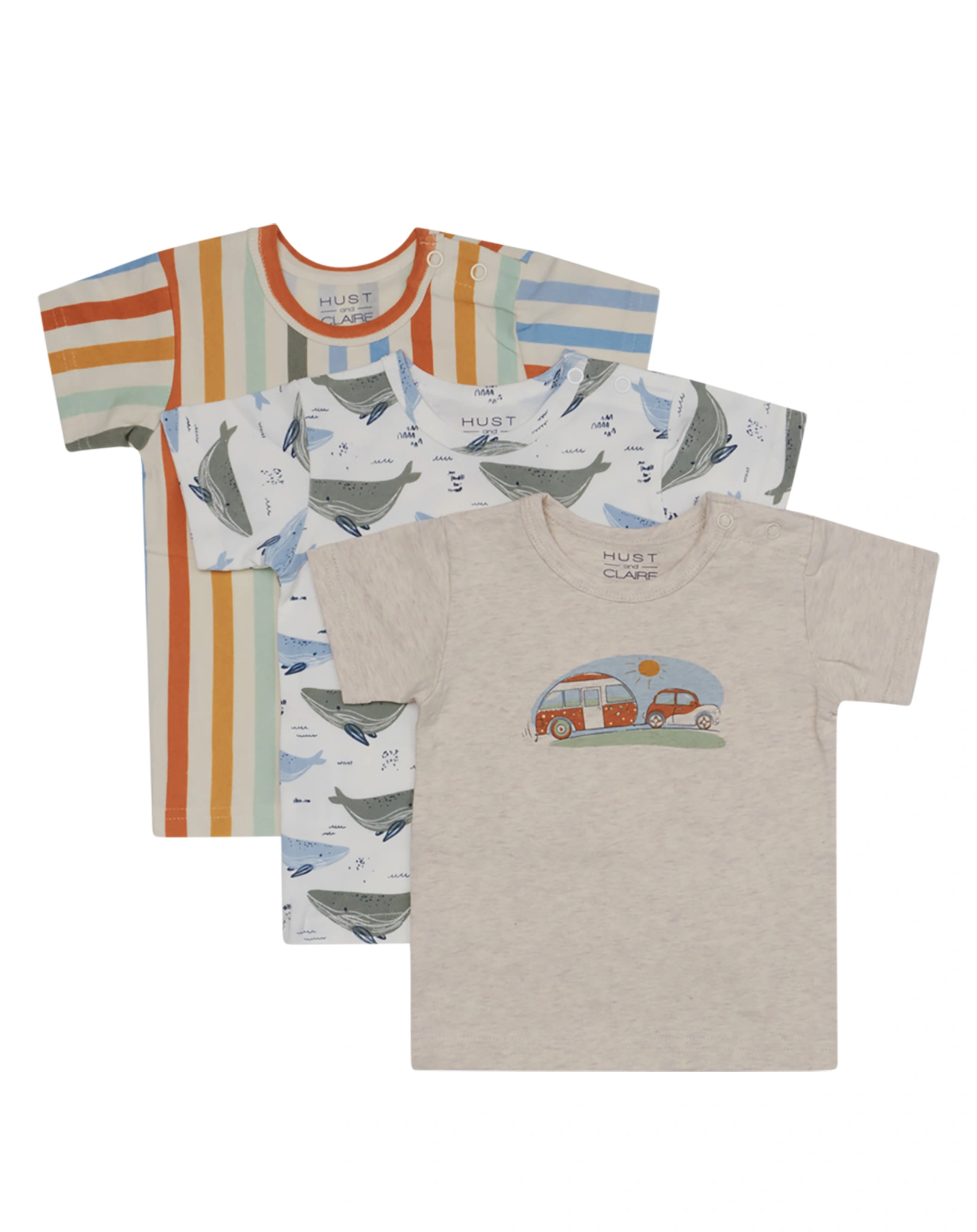 T-Shirt ASMO 3er Pack in whisper