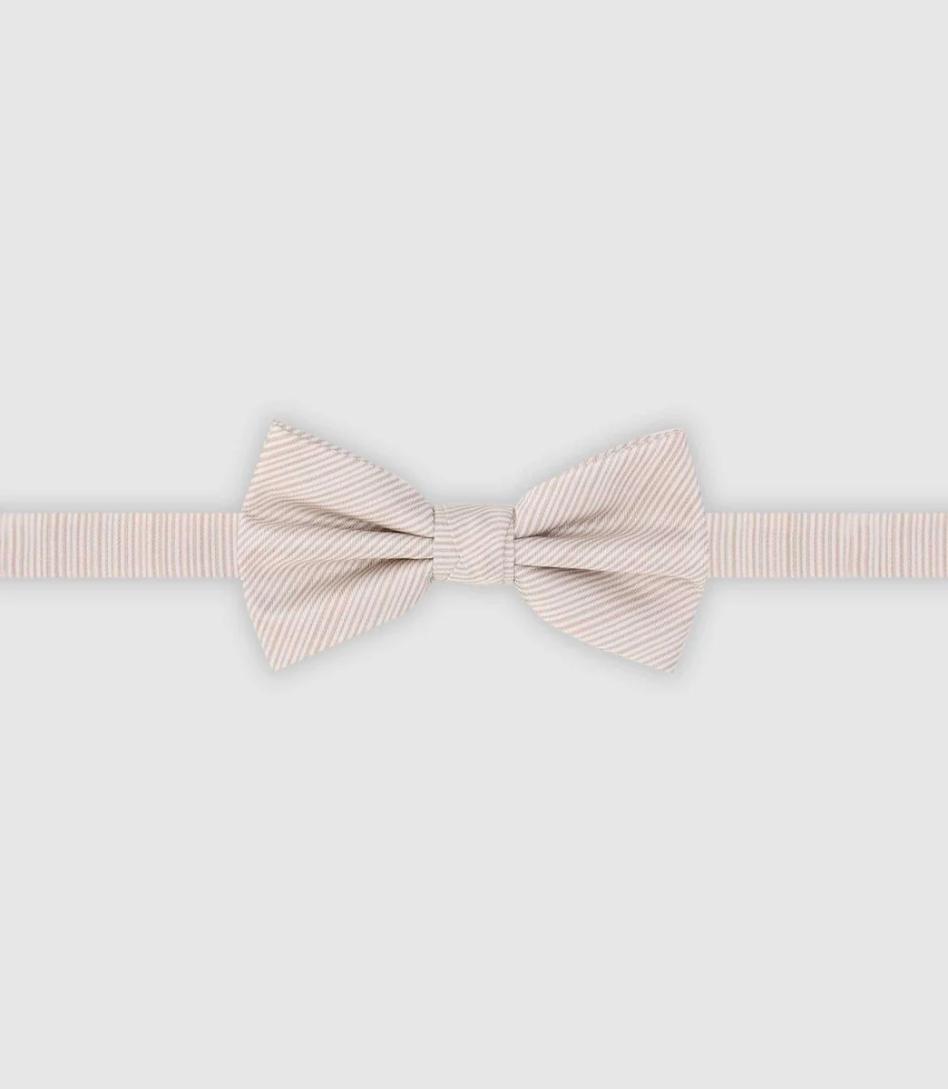 Nœud papillon écru