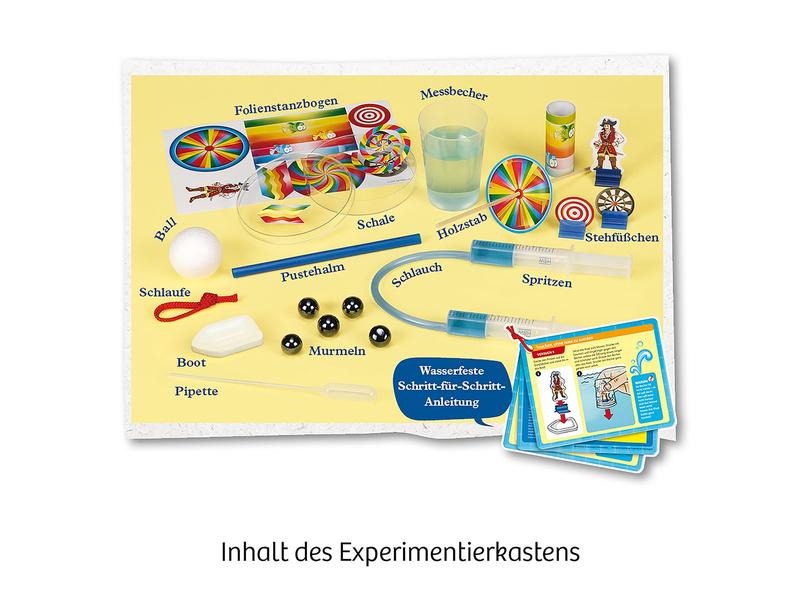 Kosmos Experimentierkasten Experimente für die Badewanne Spass mit Seifenboot, Wasserrad und Taucherglocke