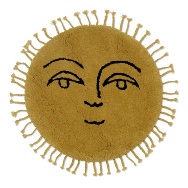 Ferm Living Kids Tapis tufté Soleil | Jaune