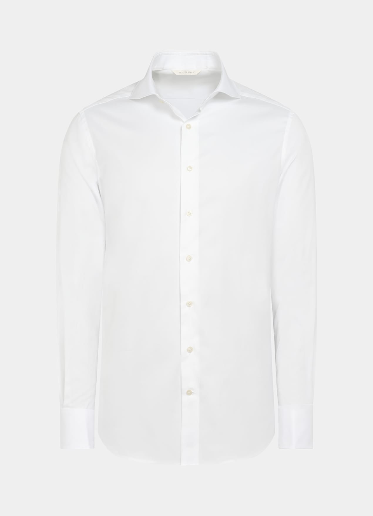 White Double Cuff Tailored Fit Shirt