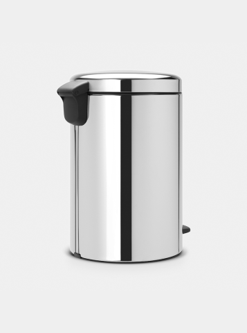 NewIcon Pedaalemmer, 20 liter, kunststof binnenemmer - Brilliant Steel
