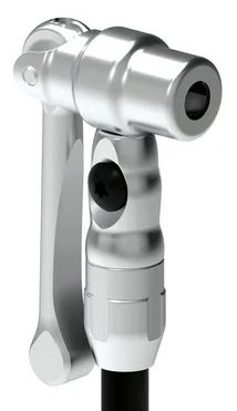 PRESTA PRO HEAD, Presta-Pumpenadapter, Alu  silver
