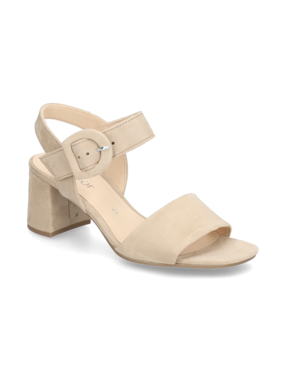 Veloursleder Sandale