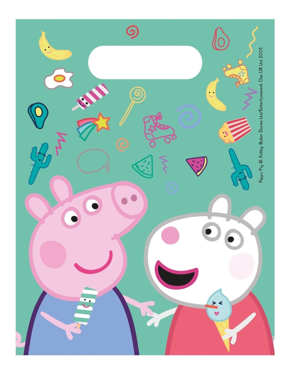 Peppa Pig Uitdeelzakjes 23cm 6st