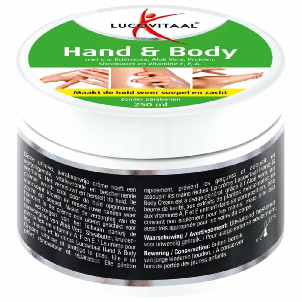 3x Lucovitaal Hand en Body Crème 250 ml
