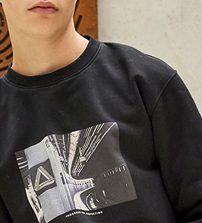 Hound Sweatshirt - Blåck m. Print