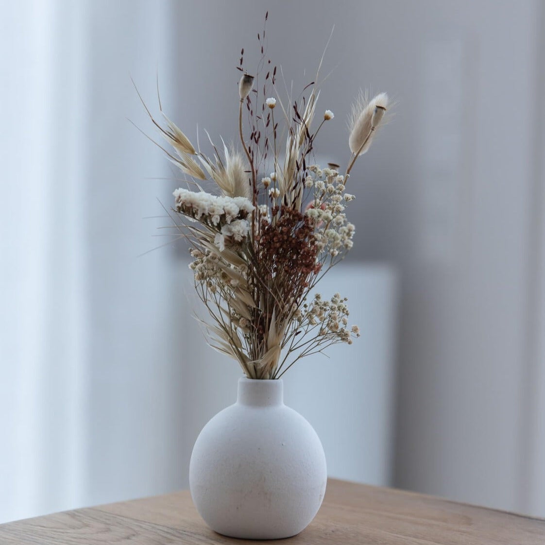 Gedroogde bloemenboeket mini wilde bloemen roest