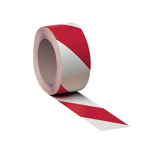 3 bandes de marquage des sols standard bicolore rouge/ blanc 33 m