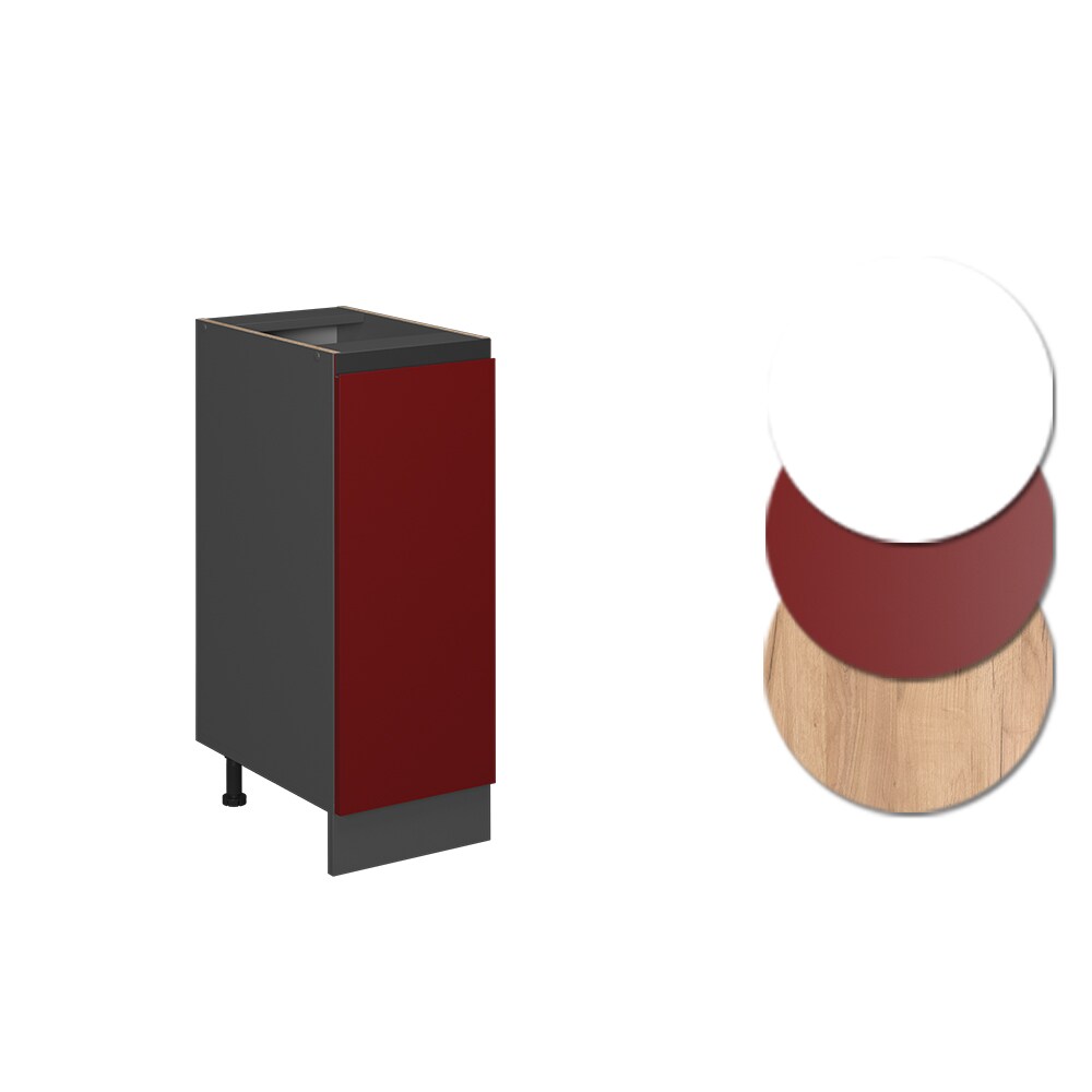Vicco Apothekerunterschrank Küchenschrank Küchenmöbel R-Line J-Shape Anthrazit Rot 30 cm modern