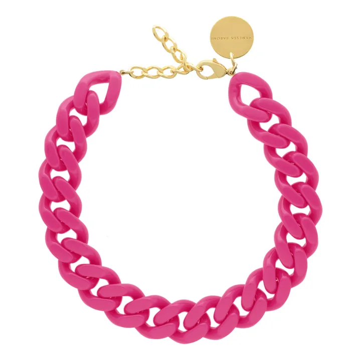 Vanessa Baroni Collier Flat Chain | Rose fuschia
