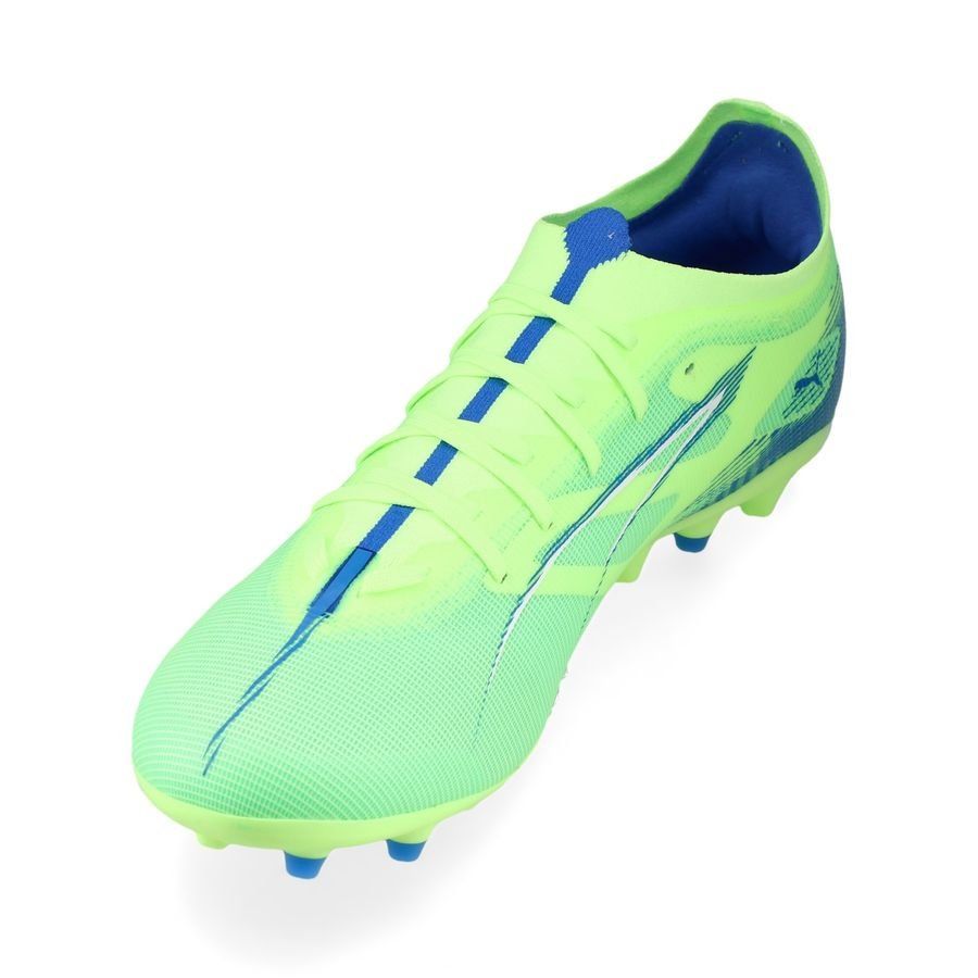 PUMA Ultra 5 Match MG Lights Out - Fizzy Apple/Blanc/Bleu