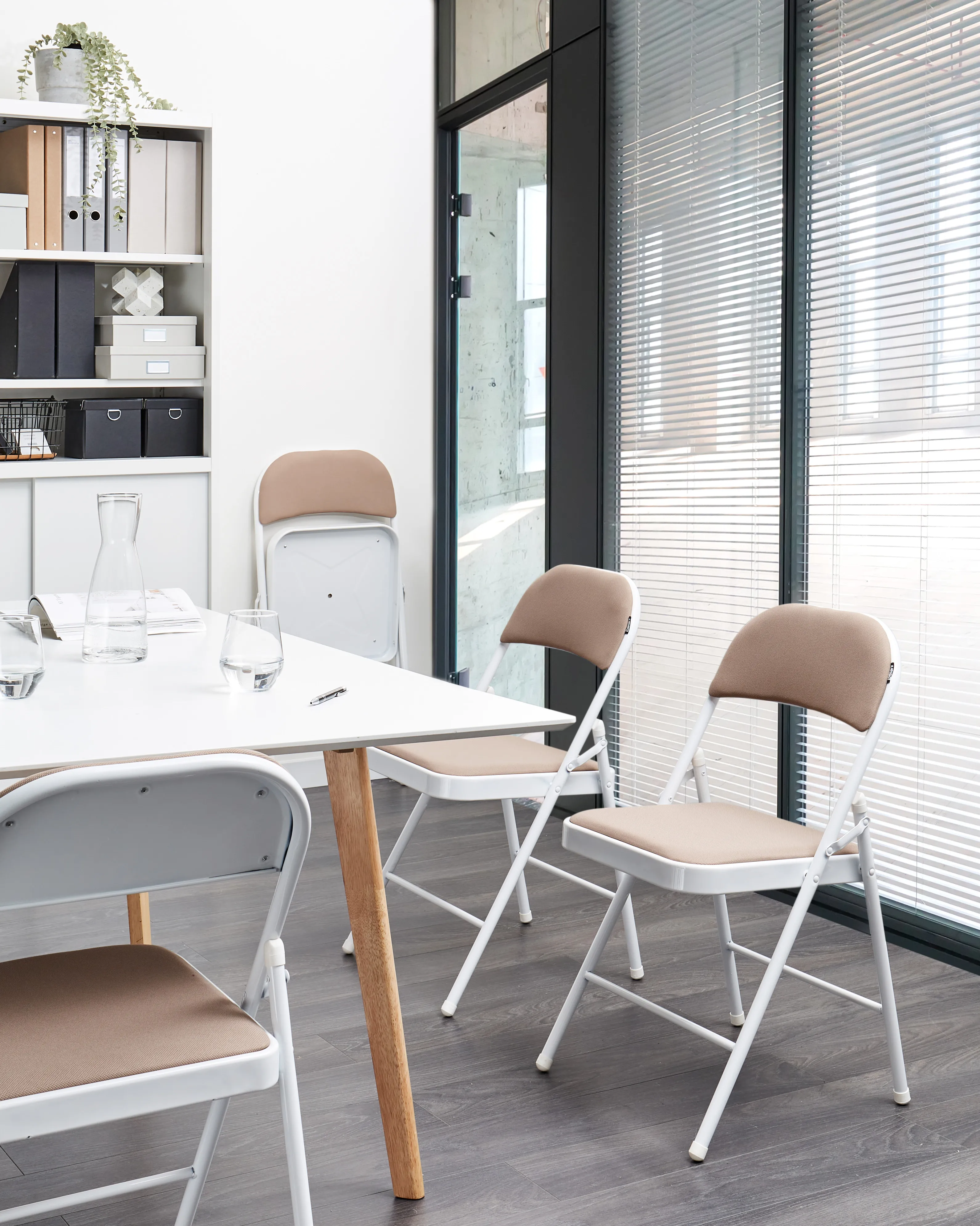 Set van 4 klapstoelen SPARKS Beige