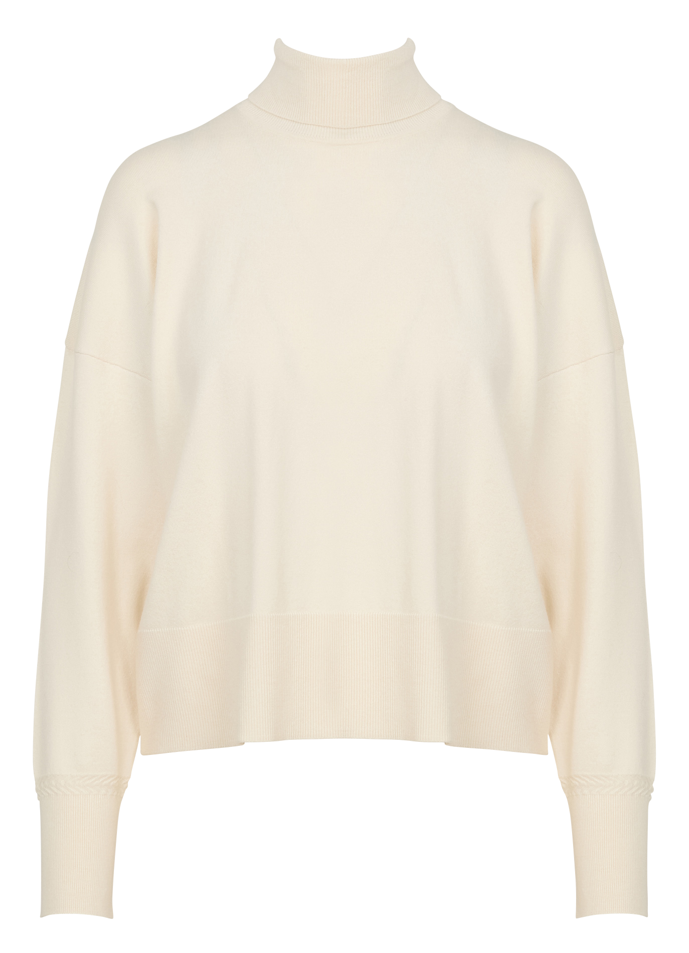 TANAKA - Pull ample col roulé| Beige