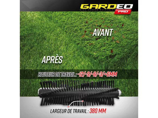 Balayeuse pour gazon synthétique 1600W - 38cm