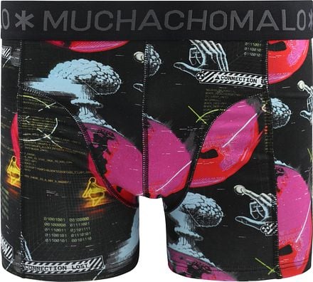Muchachomalo Boxershorts 3-Pack Binary U-BINARY1010-01-Print/Print/Black kopen