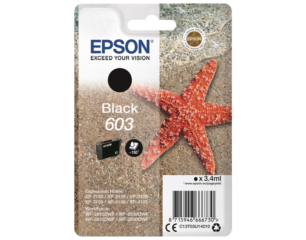 TINTEIRO ORIGINAL EPSON PR SINGLEPACK 603 C13T03U14020