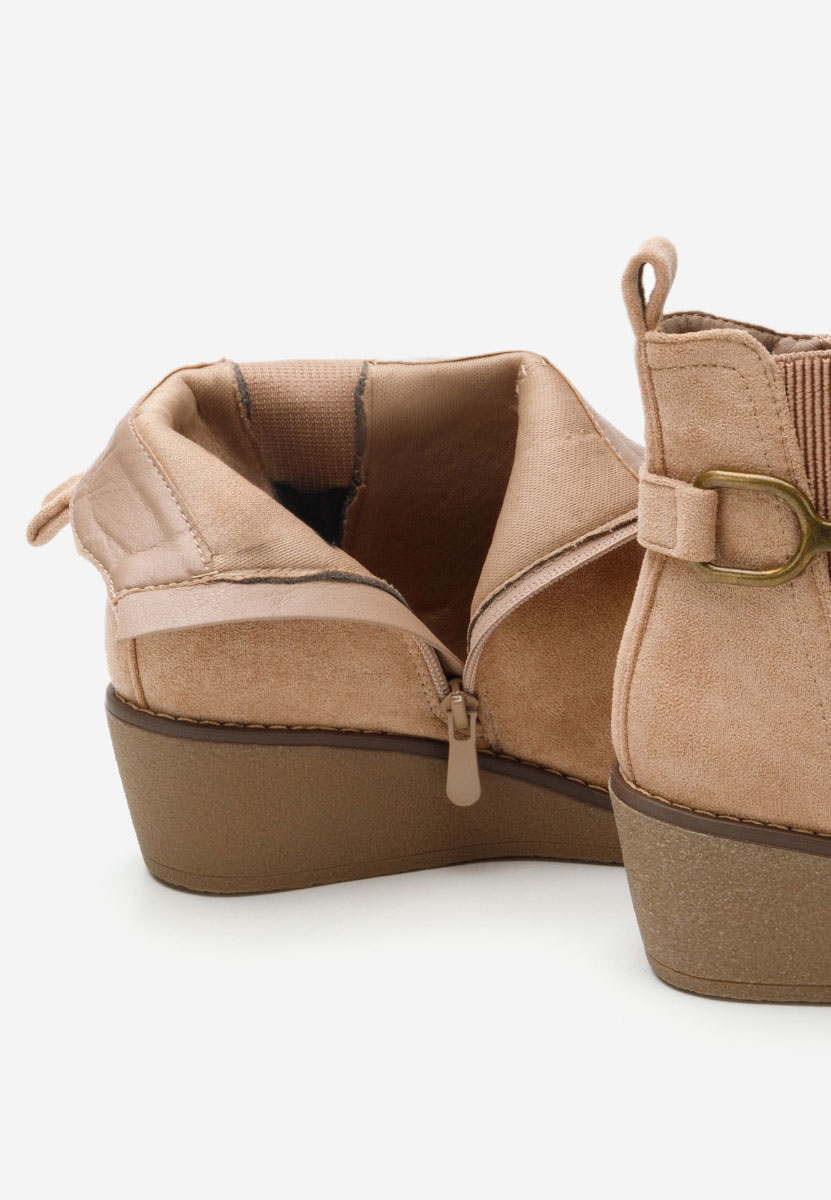 Bottines compensées kaki Sherilyne
