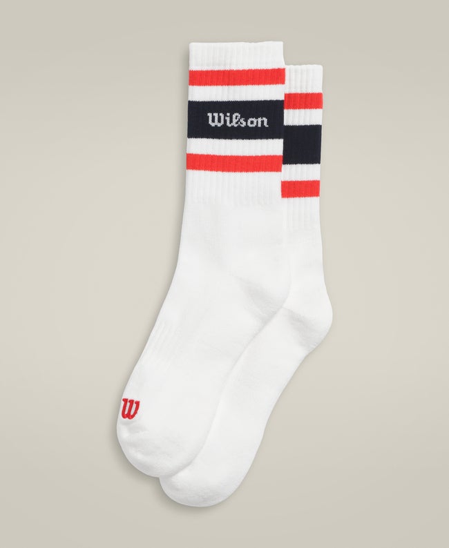 Crew Stripe Script Sock