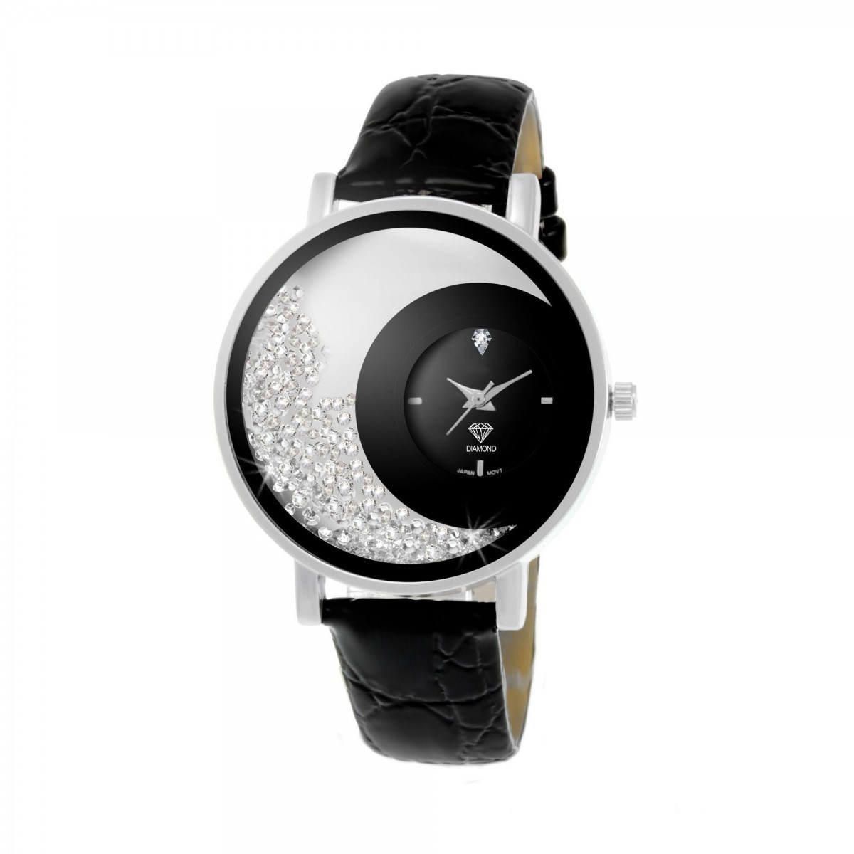 Montre Luna SC Crystal ornée d'un diamant et de Cristaux scintillants