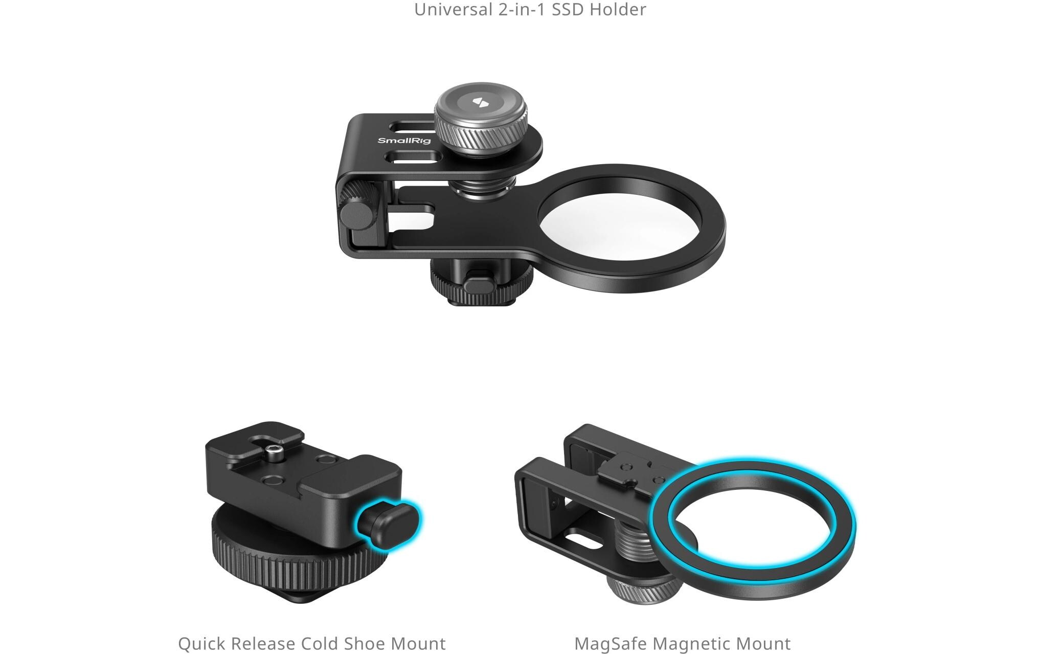 MagSafe / Cold Shoe Universeller 2-in-1-SSD-HalterSSD-Halterung