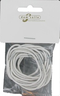 Damselle Elastiek Wit Lang 12ST