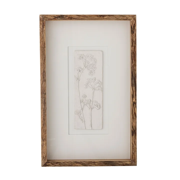 Bloomingville - Mey Wandbild inkl. Rahmen,  30,5 x 48,5 cm, Tanne natur