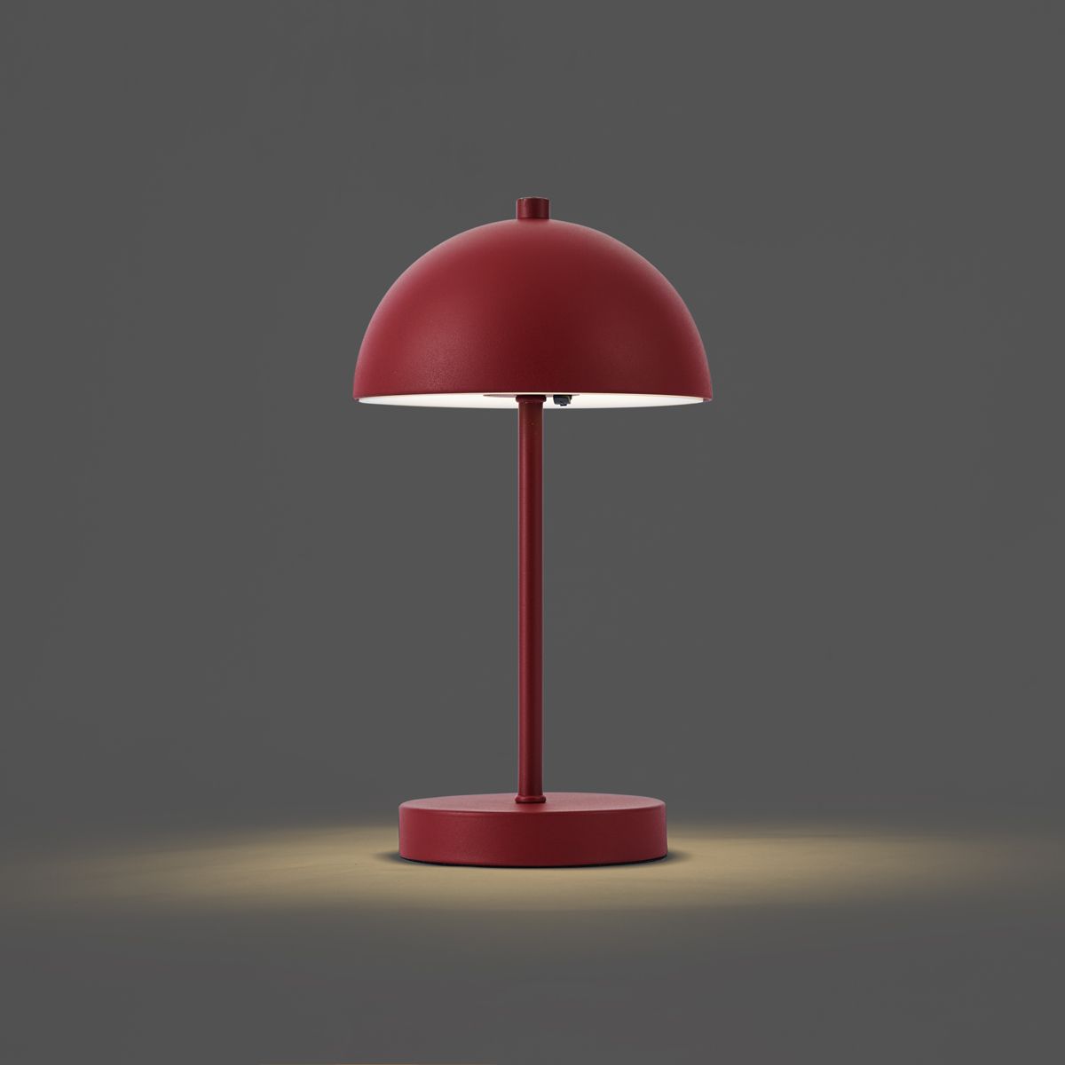 Buiten tafellamp donker rood incl. LED 3-staps dimbaar IP44 oplaadbaar - Keira