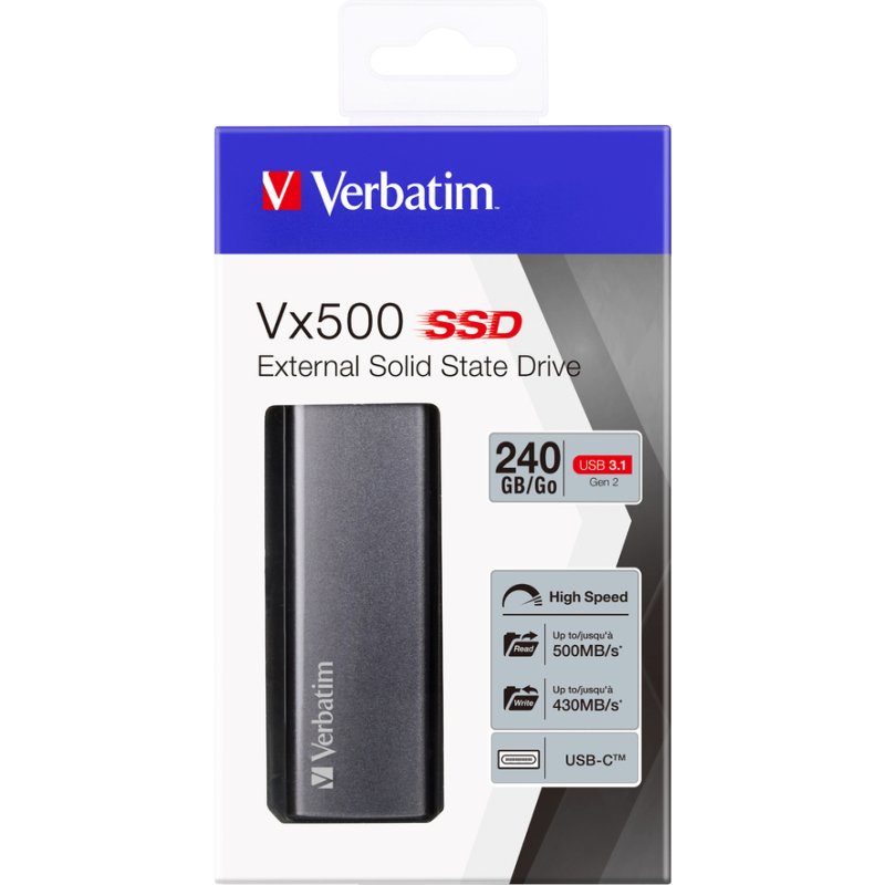 SSD externe Verbatim Vx500 USB 3.2 G2 240Go