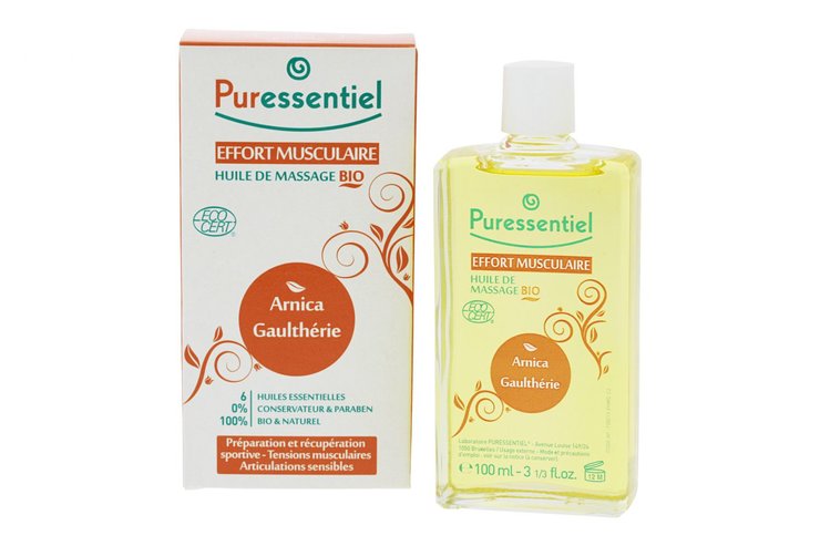 Huile massage effort musculaire arnica & gaulthérie 100ml