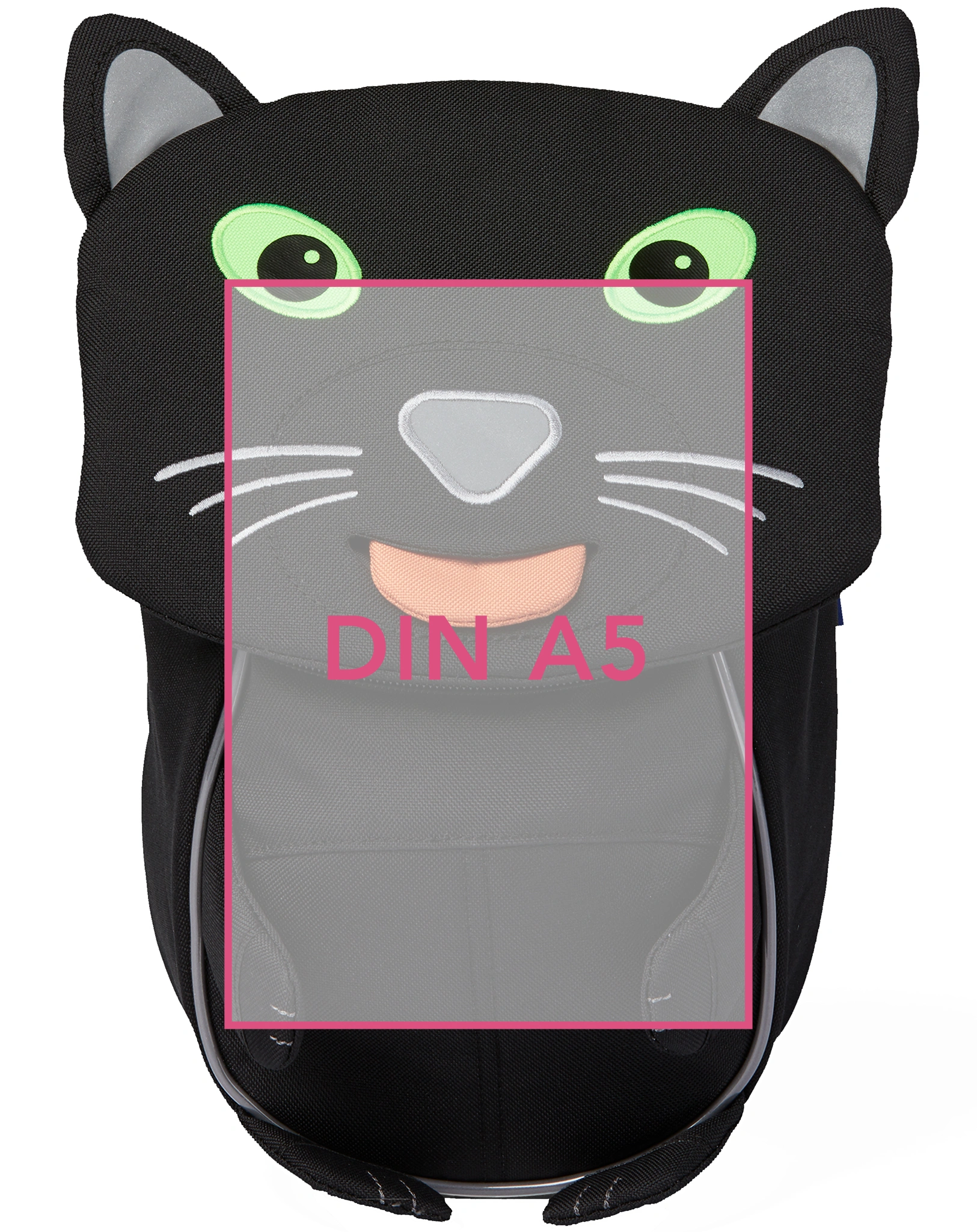 Kinderrucksack KLEINER FREUND – PANTHER (17x25x11) in schwarz