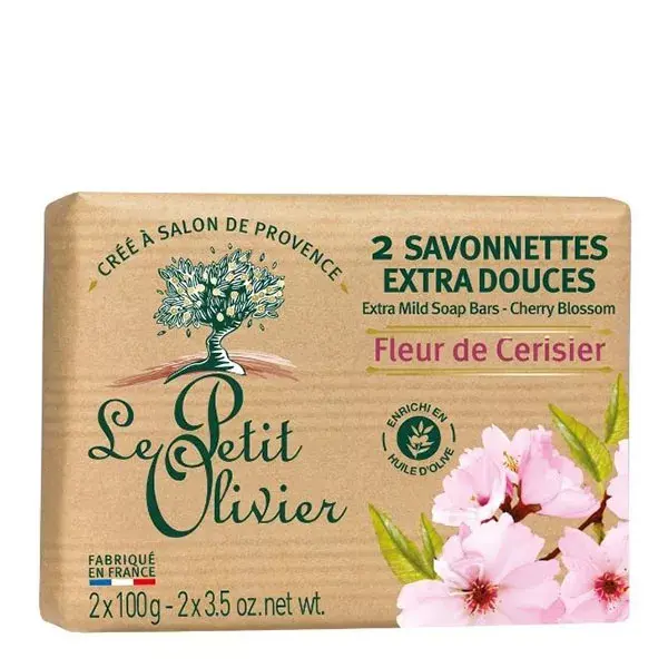 Le Petit Olivier - 2 Sabonetes Extra Suaves - Flor de Cerejeira 2 x 100g