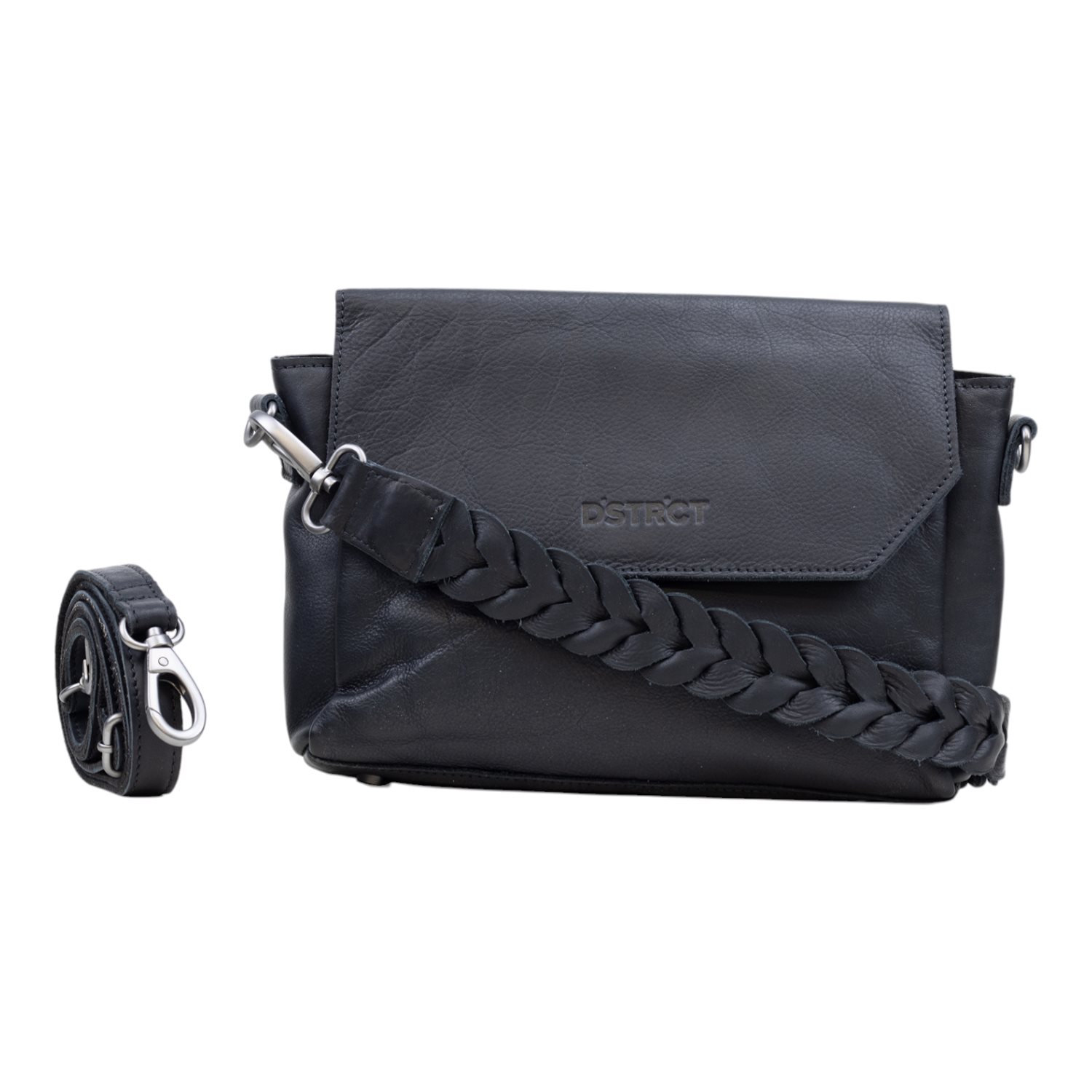 DSTRCT Preston Park Shoulder Bag Flap Bag L black