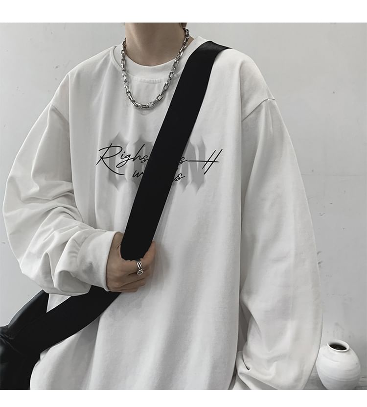 blastealle - Sweatshirt met ronde hals en letterprint