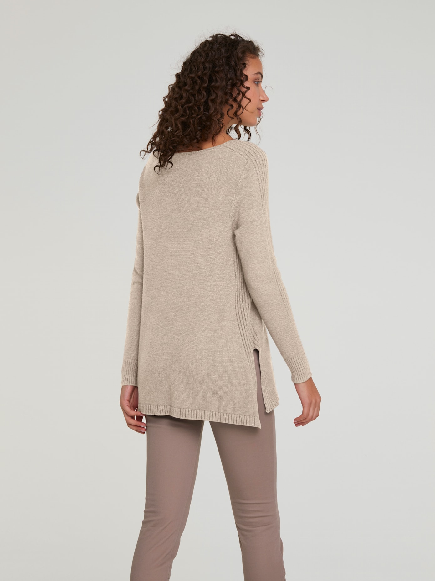 Pull long look intemporel