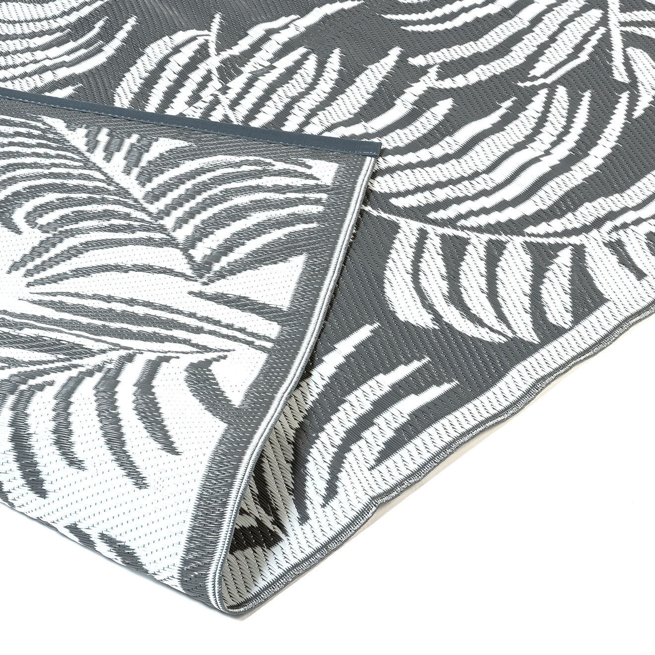 Pratik Garden Tapis extérieur Hawai gris - 270x370 cm