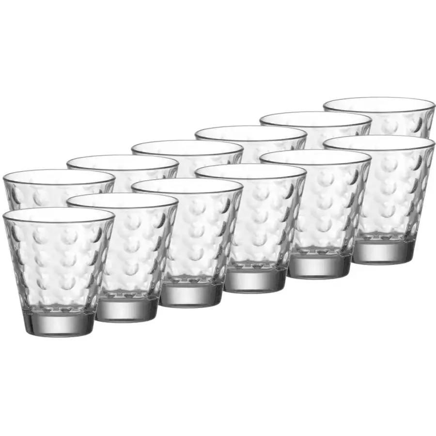 Leonardo Trinkgläser Optic 215 ml 12er Set transparent