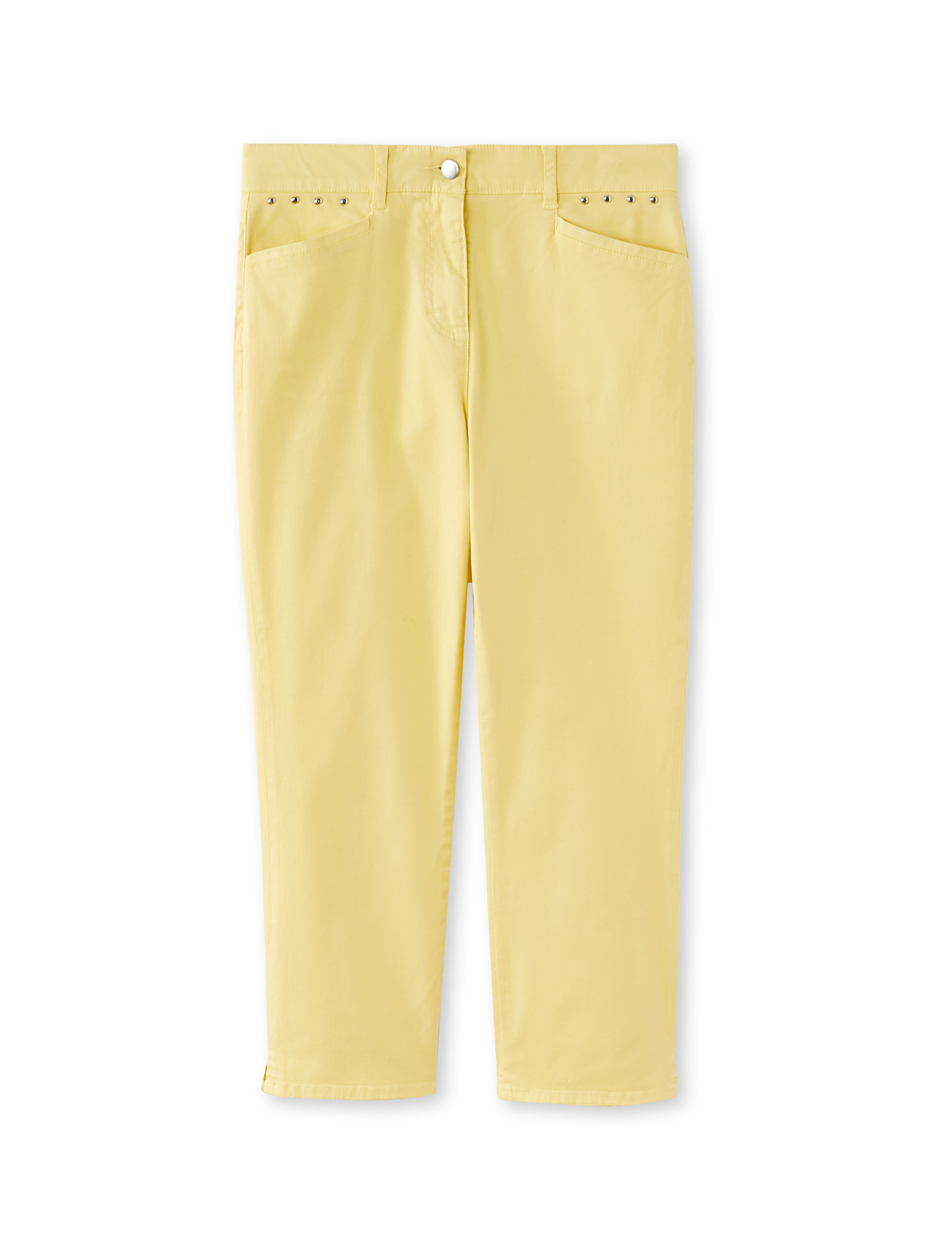 Pantalon corsaire en toile extensible