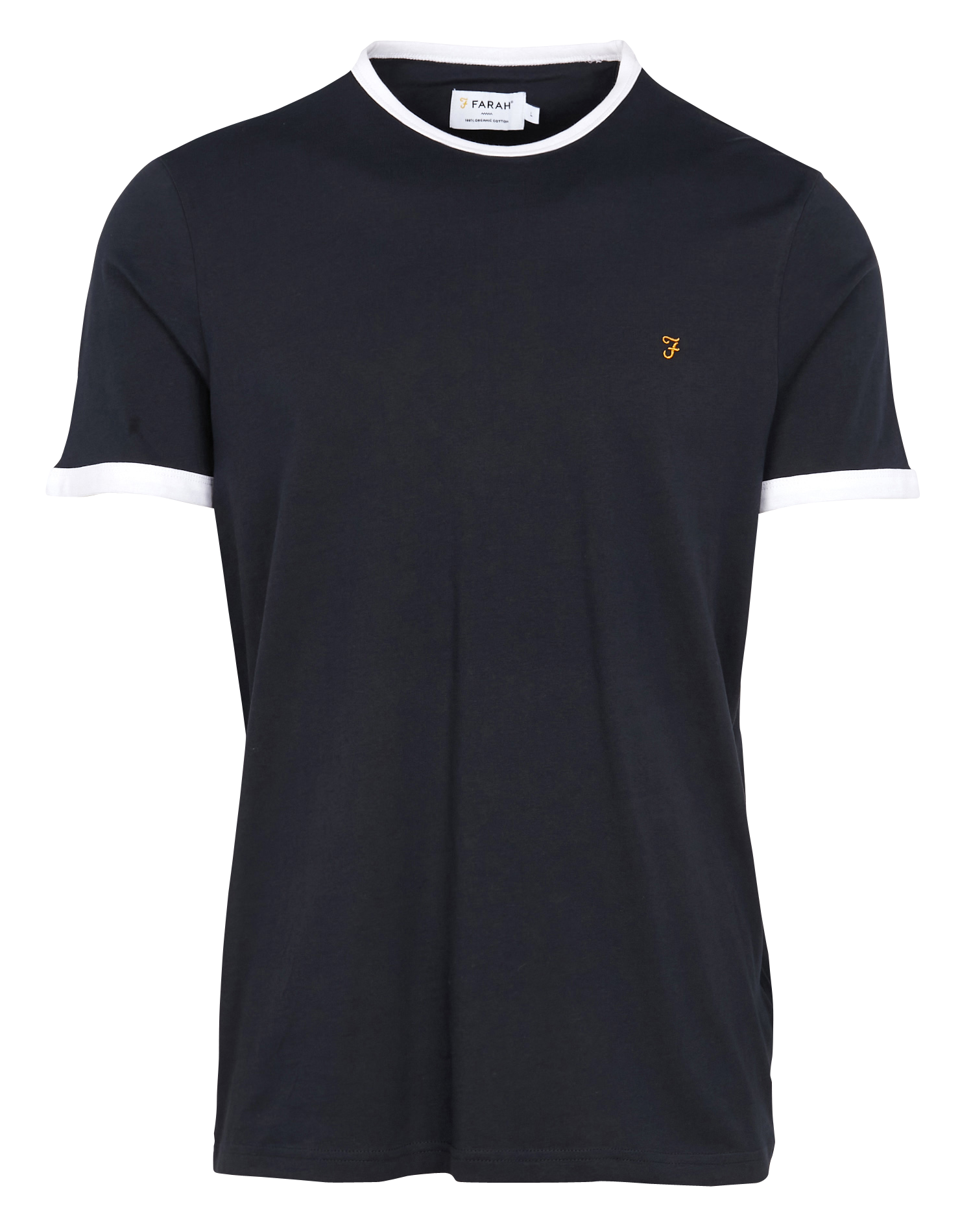 GROVES RINGER - Tee-shirt col rond regular-fit en coton | Bleu