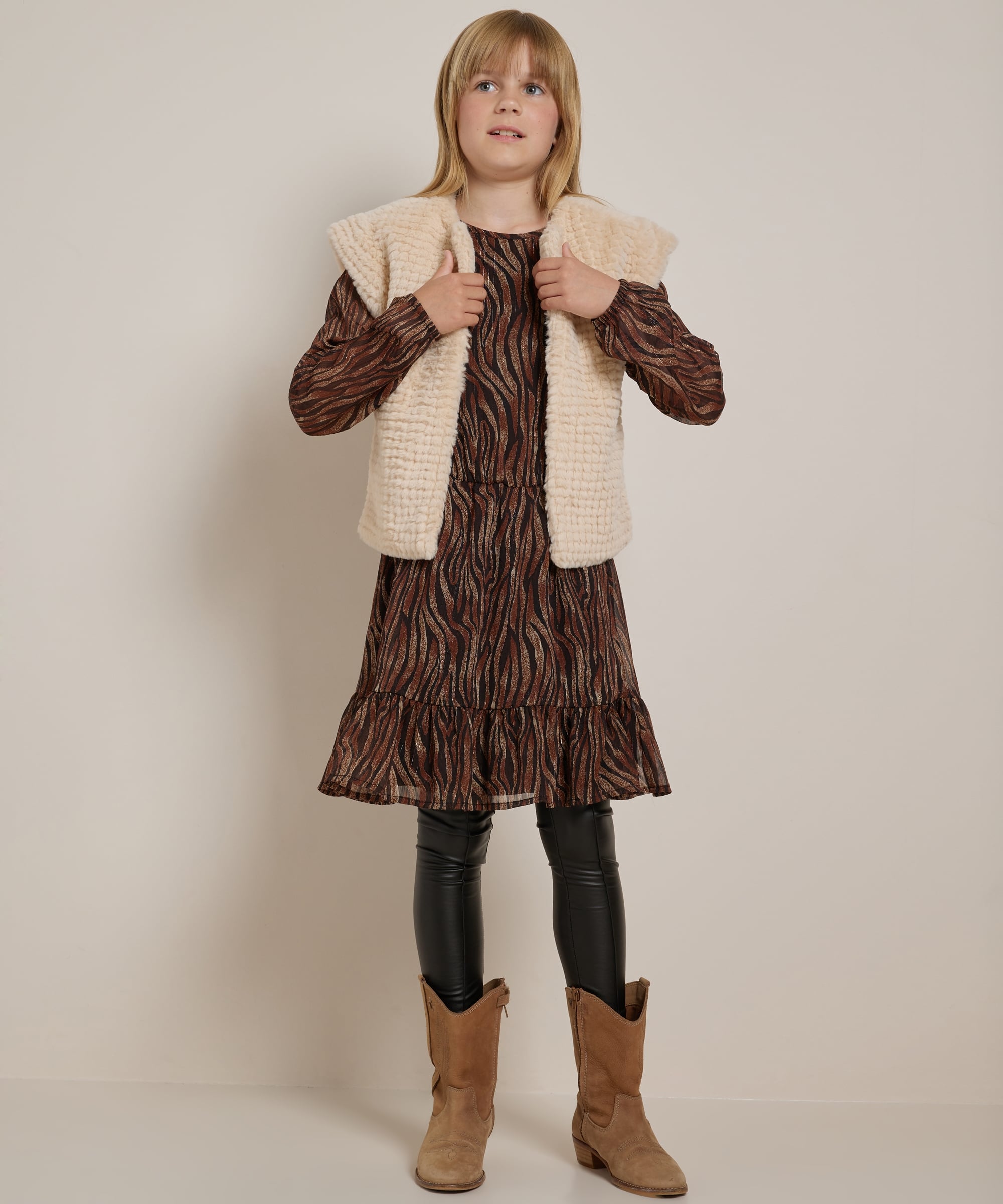 fake fur gilet