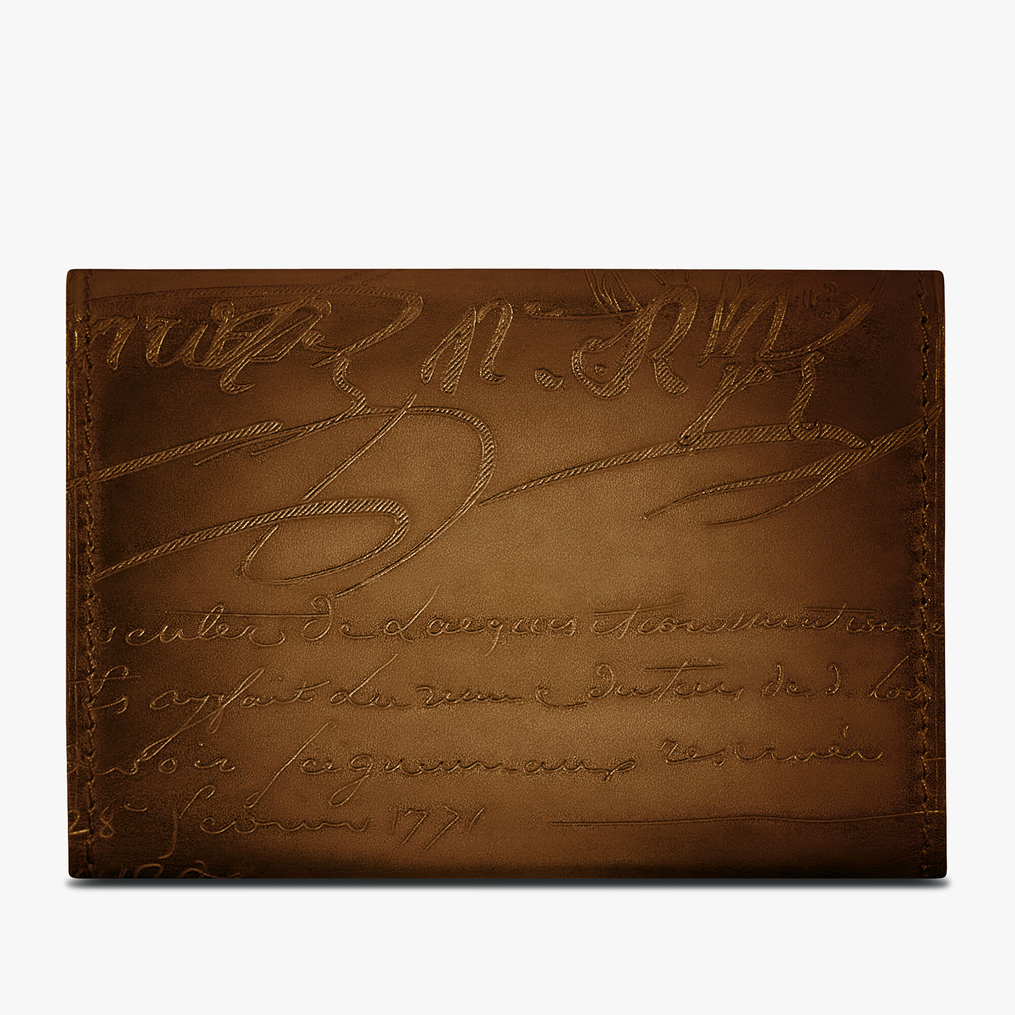 Porte-Cartes Imbuia En Cuir Scritto