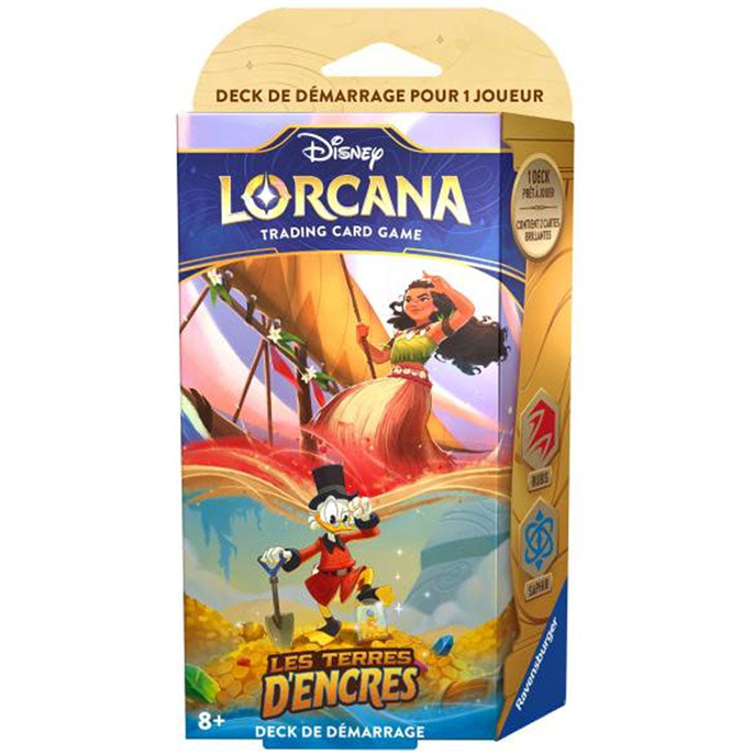 Lorcana : Les Terres d'Encres - Starter Vaiana  et  Picsou