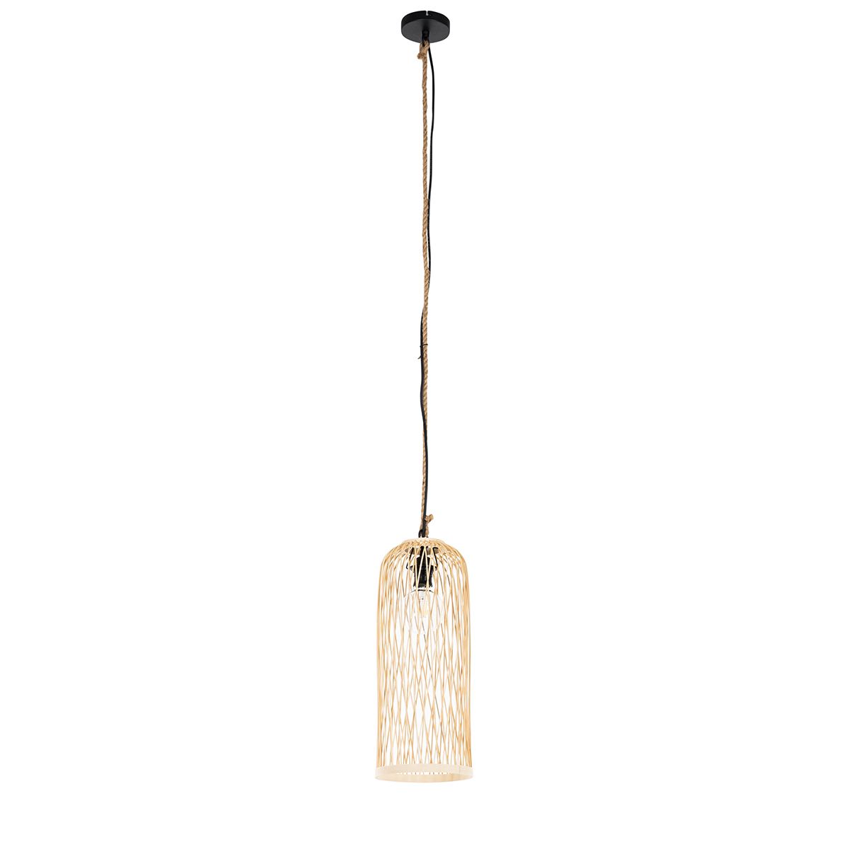 Landelijke buiten hanglamp rotan 25 cm - Calamus